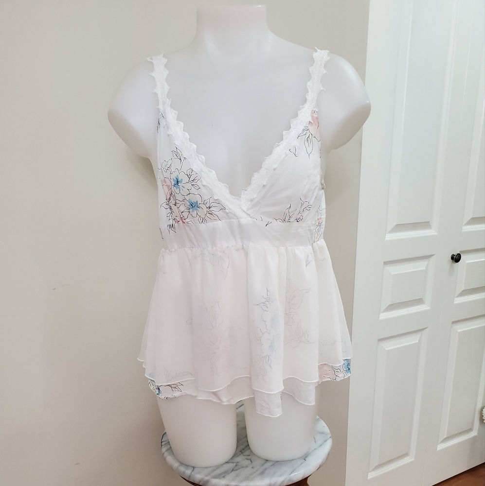 Moda International Baby Doll Sleeveless Top Medium 34-35 Bust